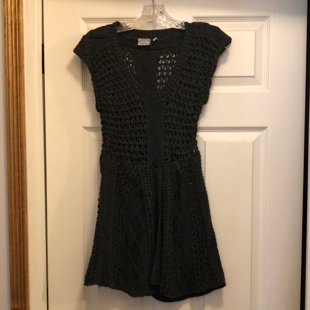 Daytrip Dark Grey Sweater Tunic Small